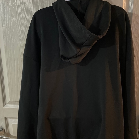 Shein Curve Womens 4XL Black Hooded Pompom Tassels Sweatshirt - Picture 4 of 5